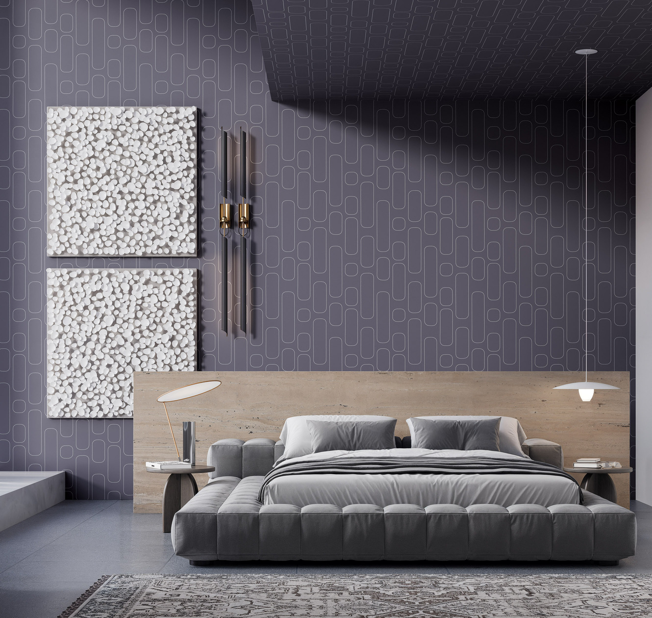 Обои Milassa Солярис Космическая одиссея SOL2 021 10,05×1 фото в интерьере